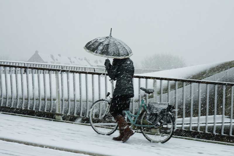 Fahrradfahren im Winter